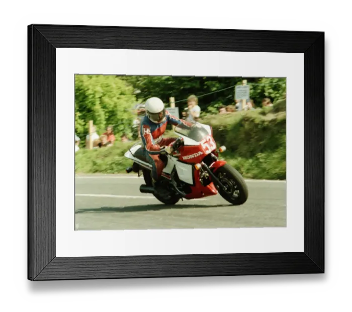 Framed Print : Ron Roebury (Honda) 1984 Production TT Framed Print : Ron Roebury (Honda) 1984 Production TT