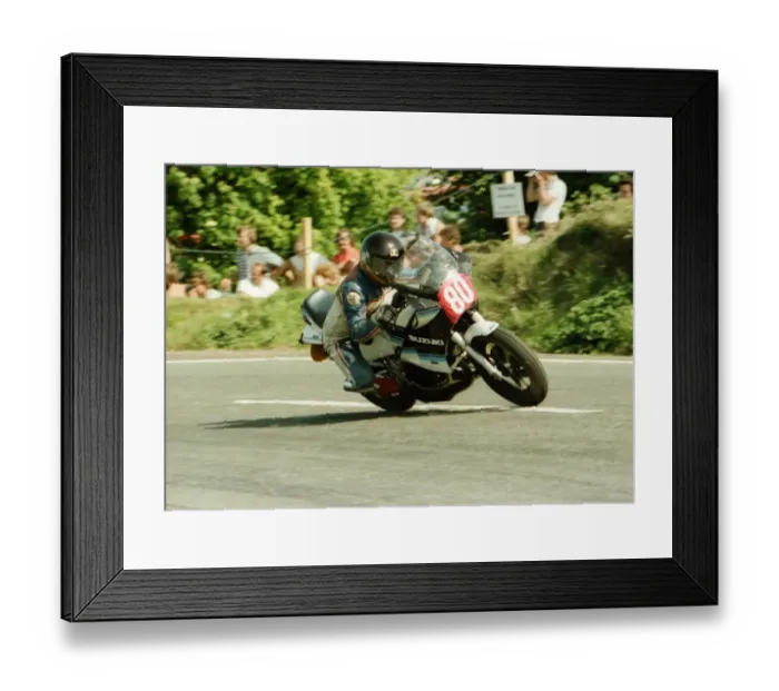 Framed Print : Chris Fargher (Suzuki) 1984 Production TT Framed Print : Chris Fargher (Suzuki) 1984 Production TT