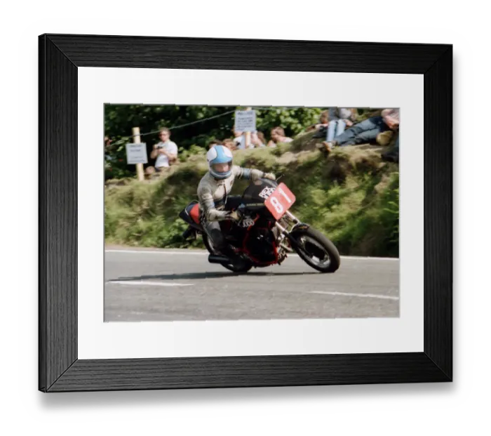 Framed Print : Gordon Farmer (Honda) 1984 Production TT