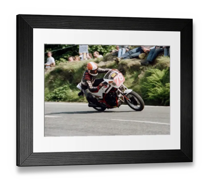Framed Print : Chas Mortimer (Honda) 1984 Production TT Framed Print : Chas Mortimer (Honda) 1984 Production TT