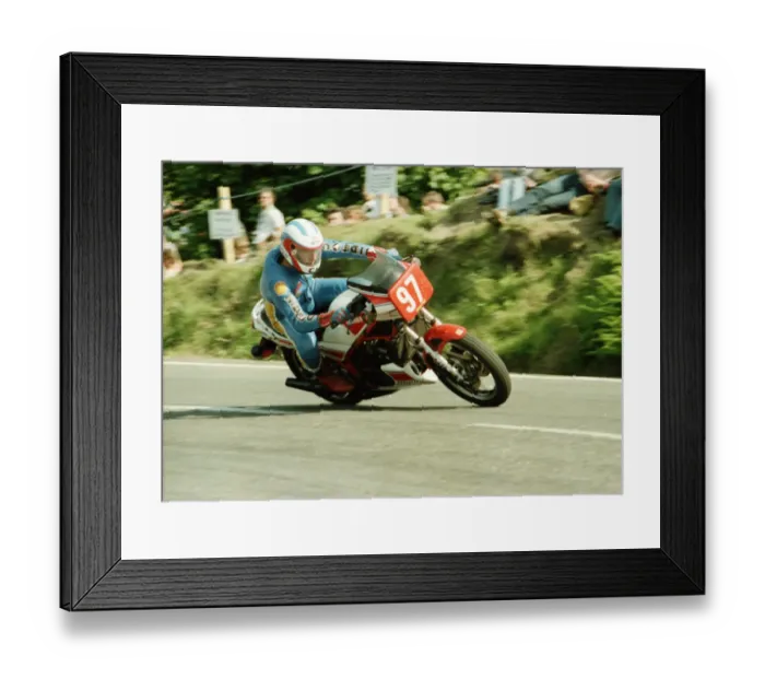 Framed Print : Charlie Williams (Yamaha) 1984 Production TT Framed Print : Charlie Williams (Yamaha) 1984 Production TT
