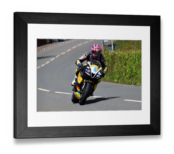 Framed Print : Davy Todd (Honda) 2019 Supersport TT Framed Print : Davy Todd (Honda) 2019 Supersport TT