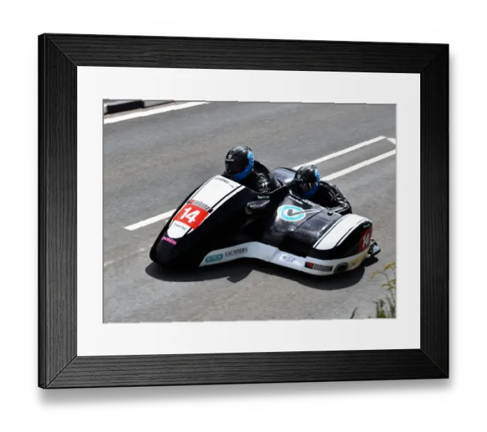 Framed Print : Wayne Lockey & Mark Sayers (Honda) 2019 Sidecar TT Framed Print : Wayne Lockey & Mark Sayers (Honda) 2019 Sidecar TT