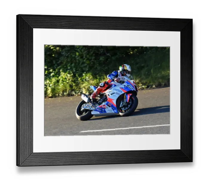 Framed Print : Peter Hickman (Triumph) 2019 Senior TT Framed Print : Peter Hickman (Triumph) 2019 Senior TT