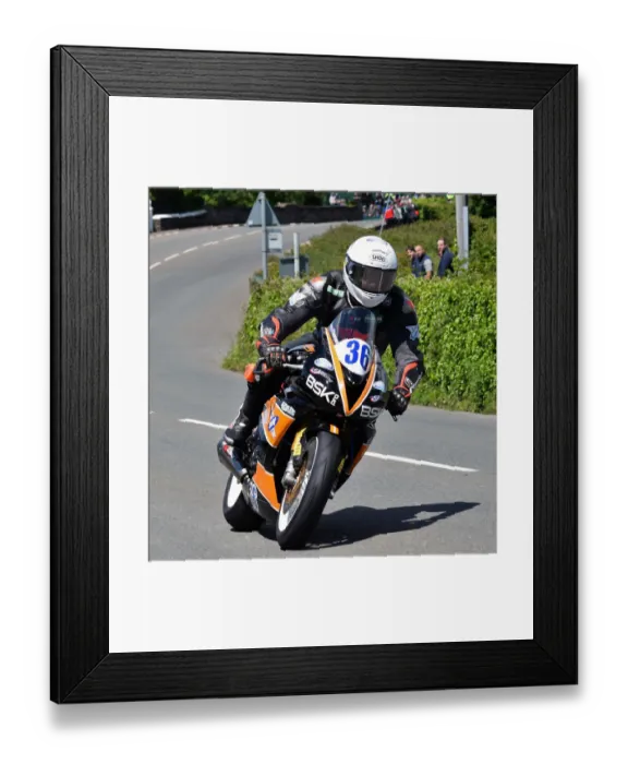 Framed Print : Mike Booth (Triumph) 2019 Supersport TT Framed Print : Mike Booth (Triumph) 2019 Supersport TT