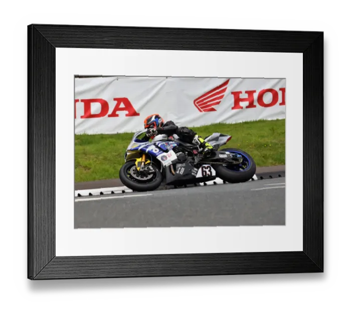 Framed Print : George Spence (Yamaha) 2019 Senior TT Framed Print : George Spence (Yamaha) 2019 Senior TT