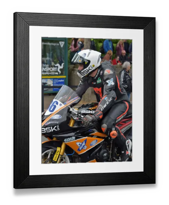 Framed Print : Mike Booth (Triumph) 2019 Supersport TT Framed Print : Mike Booth (Triumph) 2019 Supersport TT