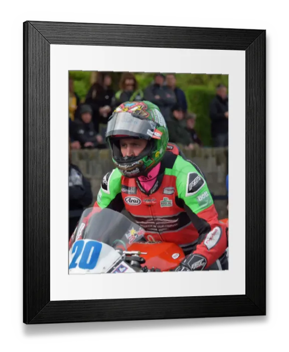 Framed Print : Dominic Herbertson (Kawasaki) 2019 Supersport TT Framed Print : Dominic Herbertson (Kawasaki) 2019 Supersport TT