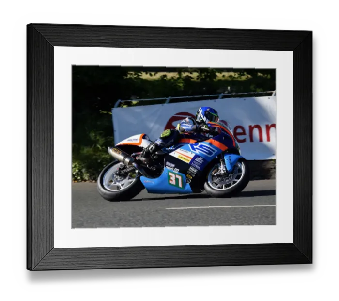 Framed Print : Allan Venter (Kawasaki) 2019 Lightweight TT Framed Print : Allan Venter (Kawasaki) 2019 Lightweight TT