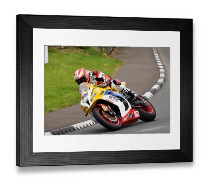 Framed Print : Mark Goodings (Kawasaki) 2019 Senior TT Framed Print : Mark Goodings (Kawasaki) 2019 Senior TT