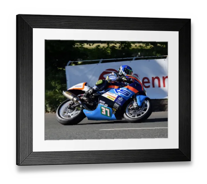 Framed Print : Allan Venter (Kawasaki) 2019 Lightweight TT Framed Print : Allan Venter (Kawasaki) 2019 Lightweight TT