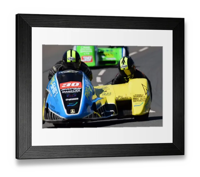 Framed Print : Roy Tansley & Shaun Parker (MR Equipe) 2019 Sidecar TT Framed Print : Roy Tansley & Shaun Parker (MR Equipe) 2019 Sidecar TT
