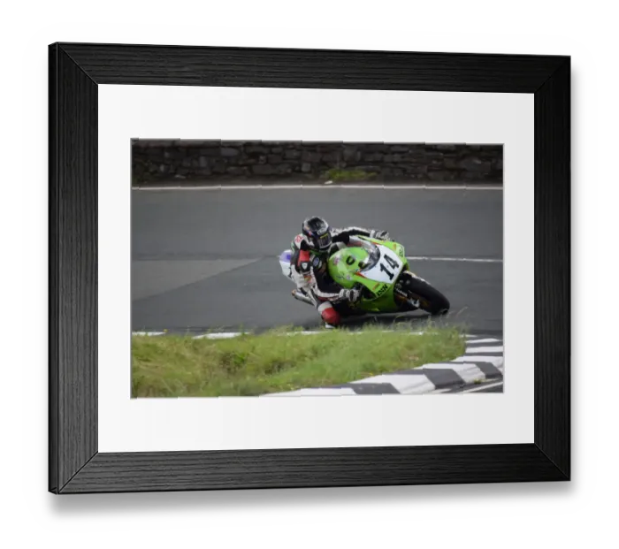 Framed Print : Derek Sheils (Kawasaki) 2018 Superbike Classic TT Framed Print : Derek Sheils (Kawasaki) 2018 Superbike Classic TT
