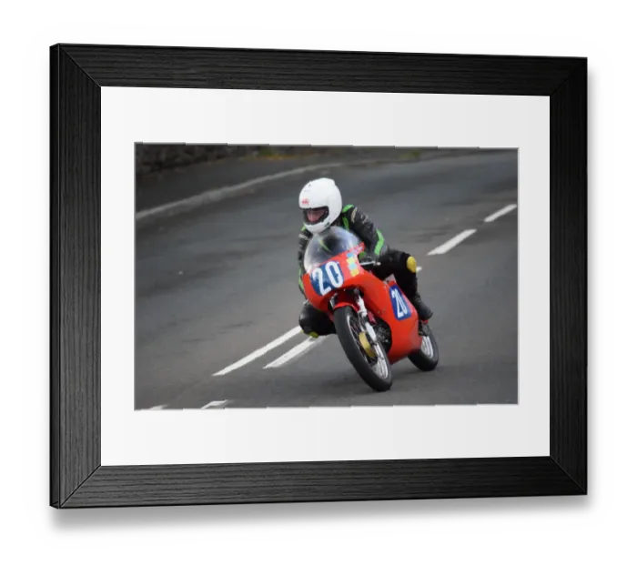 Framed Print : Bob Owen (Aermachi) 2018 Junior Classic TT Framed Print : Bob Owen (Aermachi) 2018 Junior Classic TT