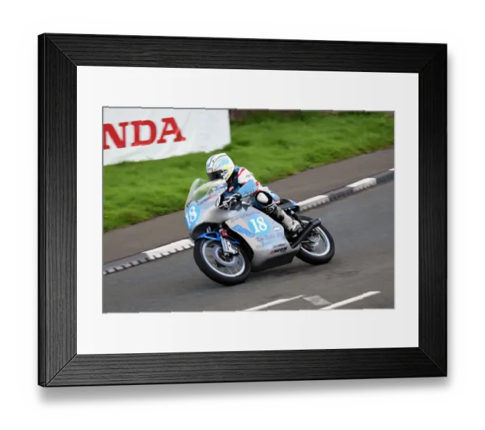 Framed Print : Pete Boast (Honda) 2018 Junior Classic TT Framed Print : Pete Boast (Honda) 2018 Junior Classic TT