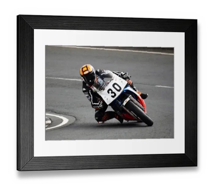 Framed Print : Michael Russell (Honda) 2018 Superbike Classic TT Framed Print : Michael Russell (Honda) 2018 Superbike Classic TT