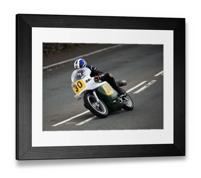 Framed Print : Meredydd Owen (Matchless) 2018 Senior Classic TT Framed Print : Meredydd Owen (Matchless) 2018 Senior Classic TT