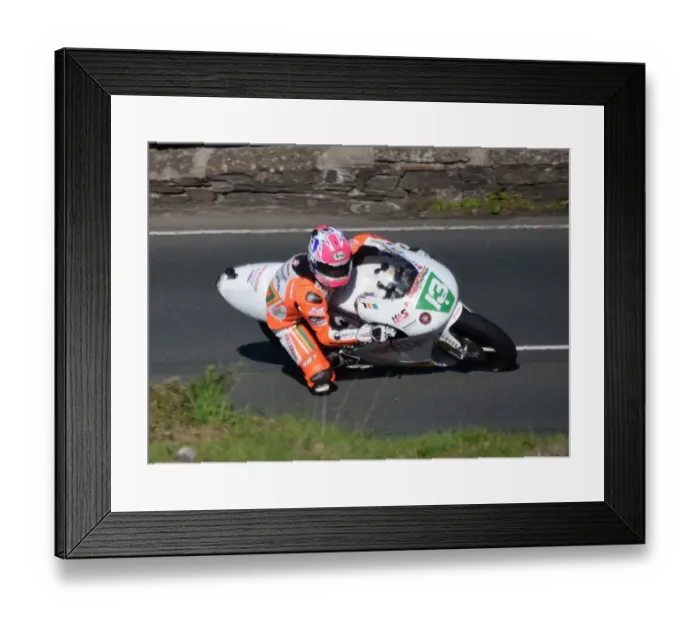 Framed Print : Lee Johnston (Honda) 2018 Lightweight Classic TT Framed Print : Lee Johnston (Honda) 2018 Lightweight Classic TT