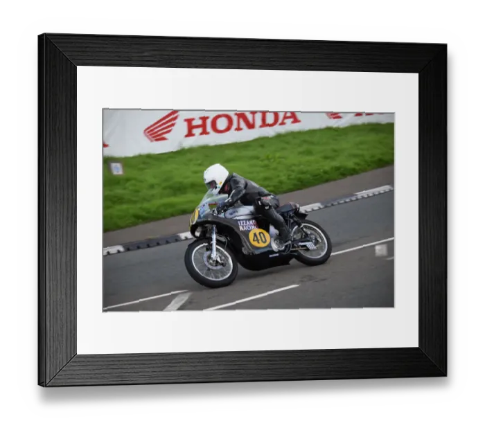 Framed Print : Keith Clark (Norton) 2018 Senior Classic TT