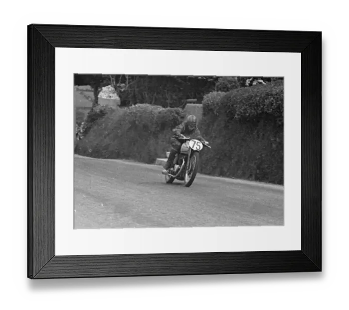 Framed Print : David Whitworth (Triumph) 1950 Senior TT Framed Print : David Whitworth (Triumph) 1950 Senior TT