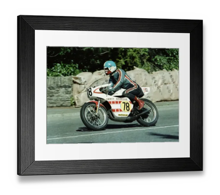 Framed Print : Derek Akerman (Yamaha) 1978 Senior Manx Grand Prix Framed Print : Derek Akerman (Yamaha) 1978 Senior Manx Grand Prix