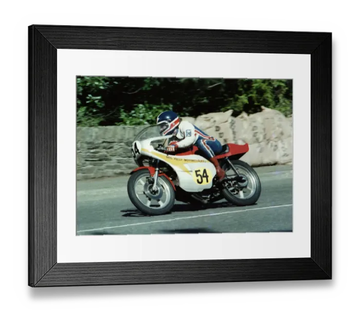 Framed Print : David Cretney (Honda) 1978 Senior Manx Grand Prix