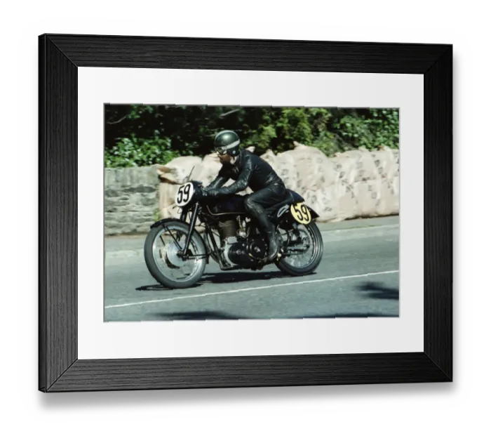 Framed Print : Bill Head (Velocette) 1978 Senior Manx Grand Prix Framed Print : Bill Head (Velocette) 1978 Senior Manx Grand Prix