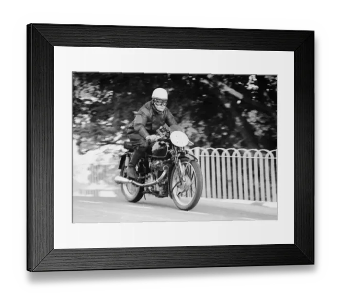 Framed Print : George Morgan (Velocette) 1950 Junior TT Framed Print : George Morgan (Velocette) 1950 Junior TT