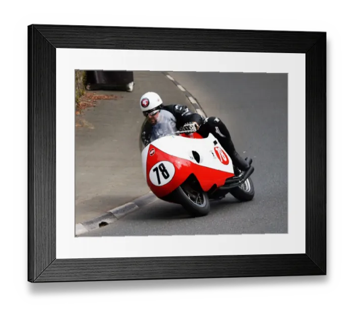 Framed Print : Michael Dunlop (Gilera) 2018 Bob McIntyre Memorial Lap Framed Print : Michael Dunlop (Gilera) 2018 Bob McIntyre Memorial Lap