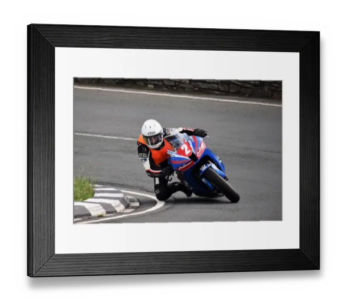 Framed Print : Lloyd Collins (Honda) 2018 Newcomers Manx Grand Prix Framed Print : Lloyd Collins (Honda) 2018 Newcomers Manx Grand Prix