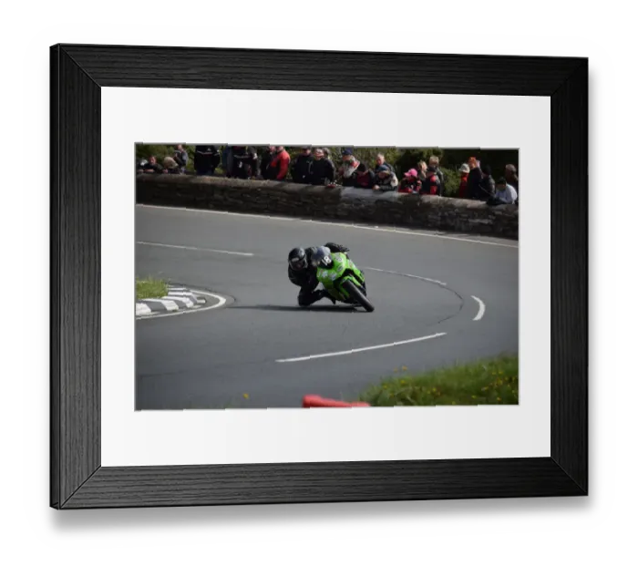Framed Print : Morgan Govignon (Kawasaki) 2018 Junior Manx Grand Prix Framed Print : Morgan Govignon (Kawasaki) 2018 Junior Manx Grand Prix