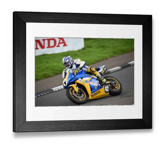 Framed Print : Andy Lovett (Honda) 2018 Junior Manx Grand Prix Framed Print : Andy Lovett (Honda) 2018 Junior Manx Grand Prix