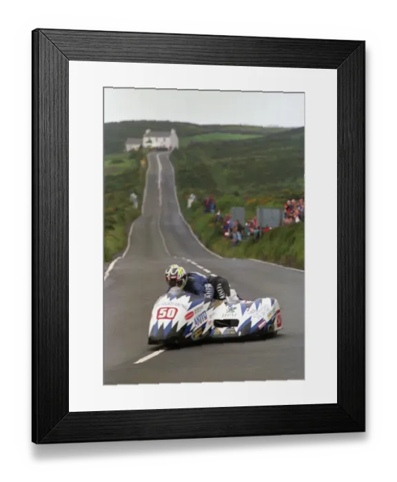 Framed Print : Chris and Pete Founds (DJS Yamaha) 1998 Sidecar TT Framed Print : Chris and Pete Founds (DJS Yamaha) 1998 Sidecar TT