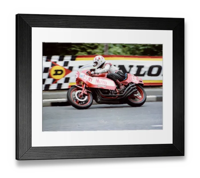 Framed Print : Trevor Wise (Elby-Benelli) 1981 Formula One TT Framed Print : Trevor Wise (Elby-Benelli) 1981 Formula One TT
