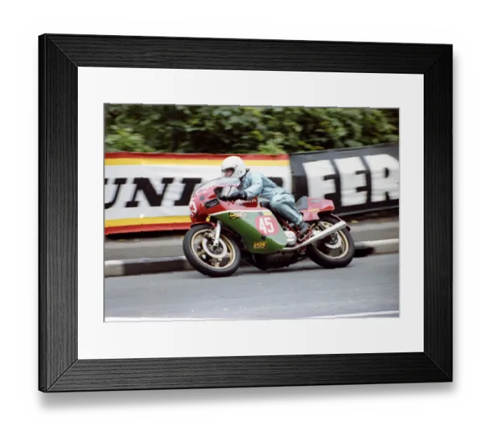 Framed Print : Mal Kirwan (Ducati) 1981 Formula One TT Framed Print : Mal Kirwan (Ducati) 1981 Formula One TT