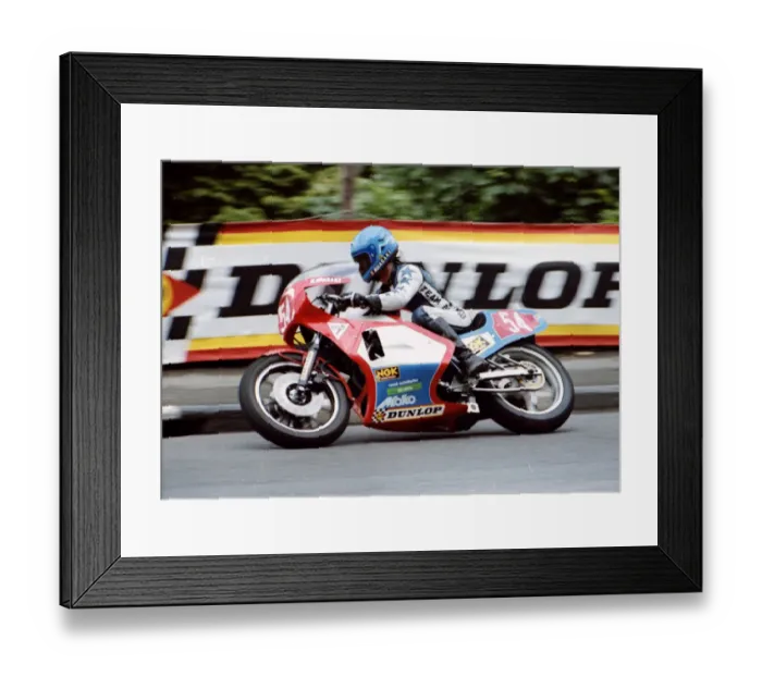 Framed Print : Hansrudolph Brungger (Moko) 1981 Formula One TT Framed Print : Hansrudolph Brungger (Moko) 1981 Formula One TT