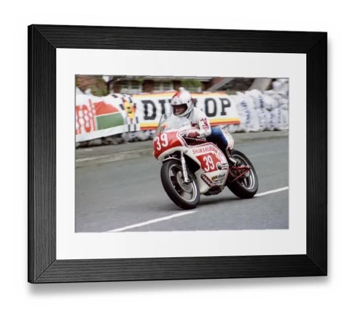 Framed Print : Kevin Wrettom (Harris Satchwell Kawasaki) 1981 Formula One TT Framed Print : Kevin Wrettom (Harris Satchwell Kawasaki) 1981 Formula One TT