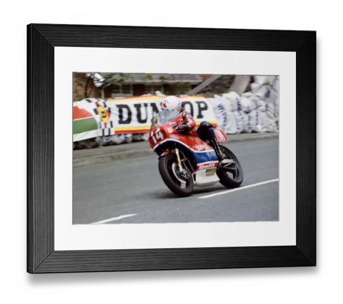 Framed Print : Ron Haslam (Honda) 1981 Formula One TT Framed Print : Ron Haslam (Honda) 1981 Formula One TT