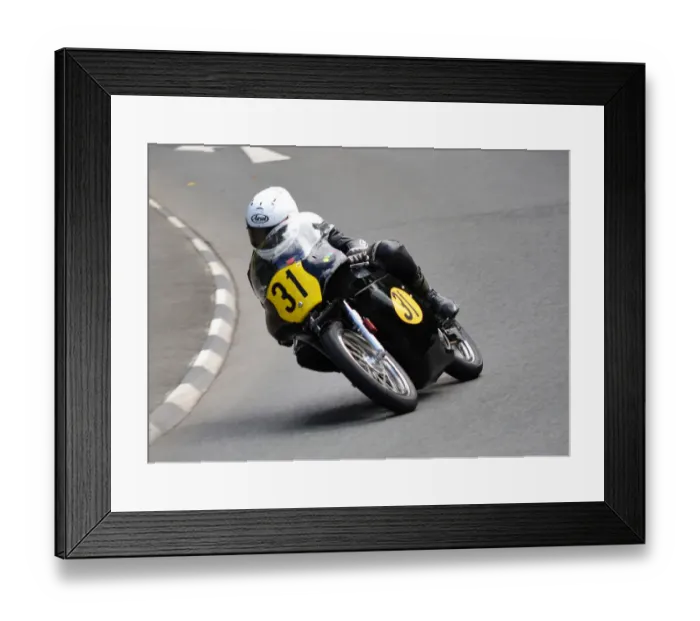 Framed Print : Mark Herbertson (Norton) 2017 Senior Classic TT Framed Print : Mark Herbertson (Norton) 2017 Senior Classic TT