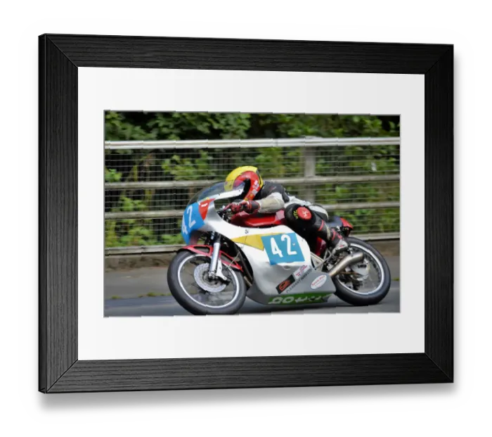 Framed Print : Dave Moffitt (Honda) 2017 Junior Classic TT Framed Print : Dave Moffitt (Honda) 2017 Junior Classic TT