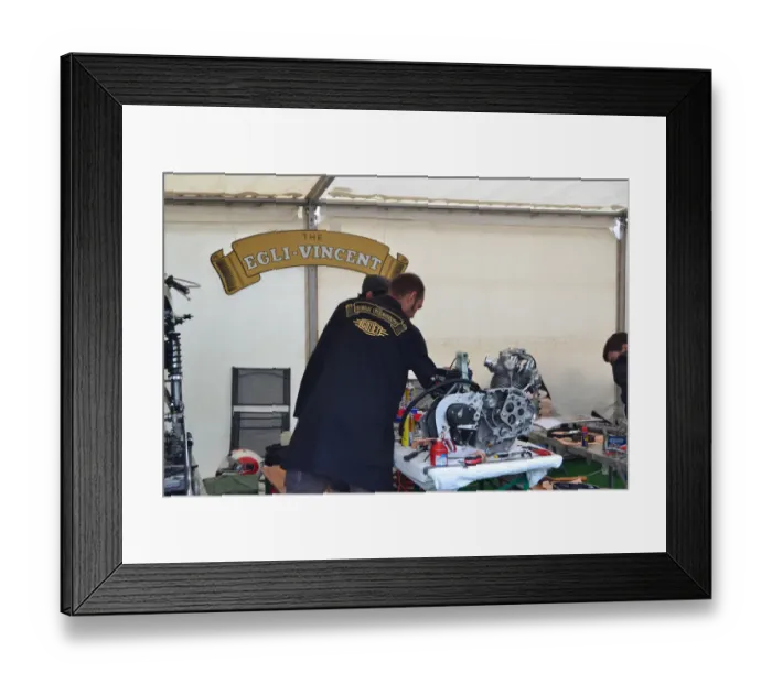Framed Print : Egli Vincent 2017 Senior Classic TT Framed Print : Egli Vincent 2017 Senior Classic TT