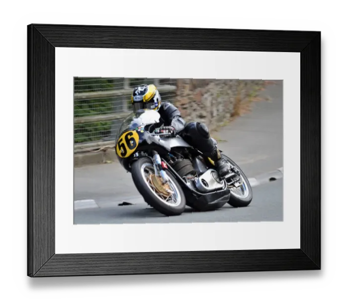 Framed Print : Andy Lee (Norton) 2017 Senior Classic TT Framed Print : Andy Lee (Norton) 2017 Senior Classic TT