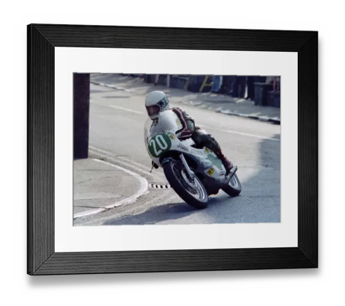 Framed Print : Kenny Harrison (Yamaha) 1978 Junior TT Framed Print : Kenny Harrison (Yamaha) 1978 Junior TT