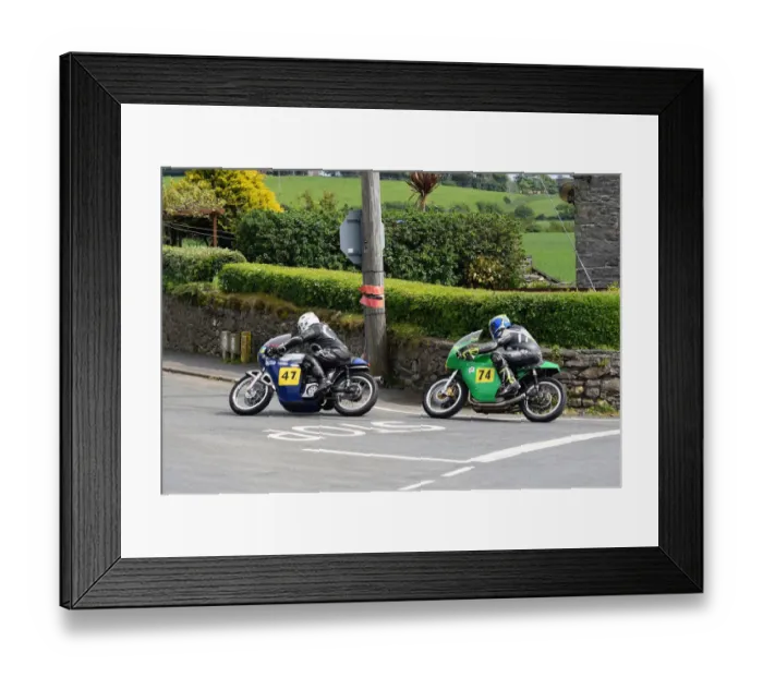 Framed Print : Alan Bud Jackson (Norton) and Dave Matravers (Paton) 2018 Pre TT Classic Framed Print : Alan Bud Jackson (Norton) and Dave Matravers (Paton) 2018 Pre TT Classic