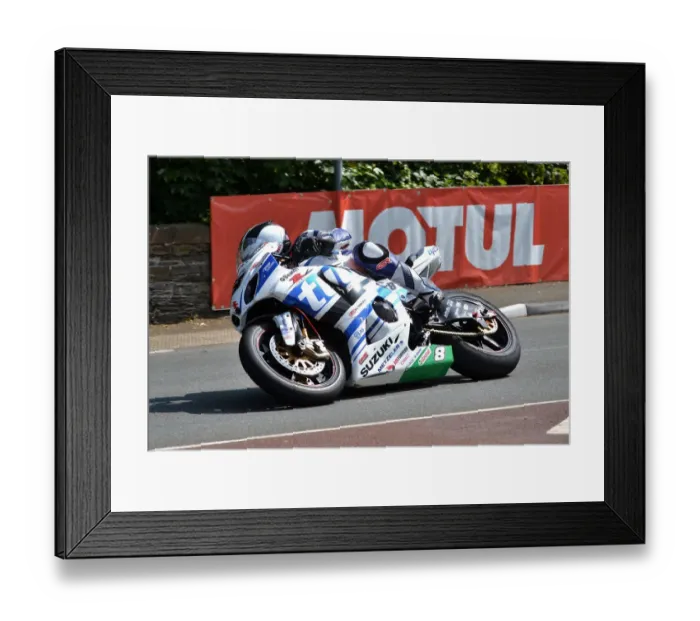Framed Print : William Dunlop (Suzuki) 2014 Formula One TT Framed Print : William Dunlop (Suzuki) 2014 Formula One TT