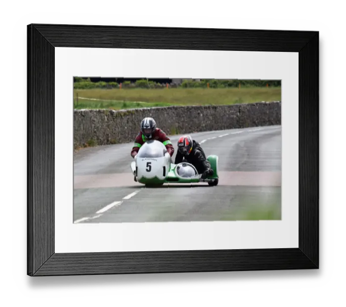 Framed Print : Mike Bellerby & Dave Grist (BMW) 2018 Pre TT Classic Framed Print : Mike Bellerby & Dave Grist (BMW) 2018 Pre TT Classic