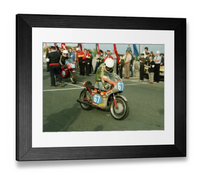 Framed Print : Nev Watts (Honda) 1984 Historic TT Framed Print : Nev Watts (Honda) 1984 Historic TT