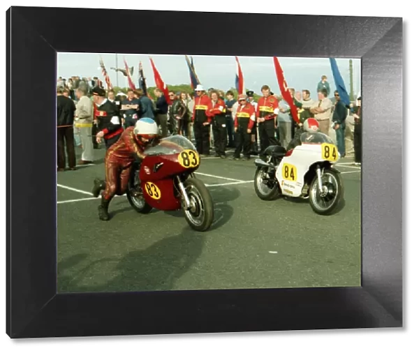 Dave Hughes (Arter Matchless) and Alan Dugdale (Matchless) 1984 Historic TT
