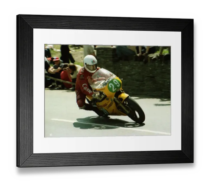 Framed Print : Kenny Shepherd (Yamaha) 1984 Junior TT Framed Print : Kenny Shepherd (Yamaha) 1984 Junior TT