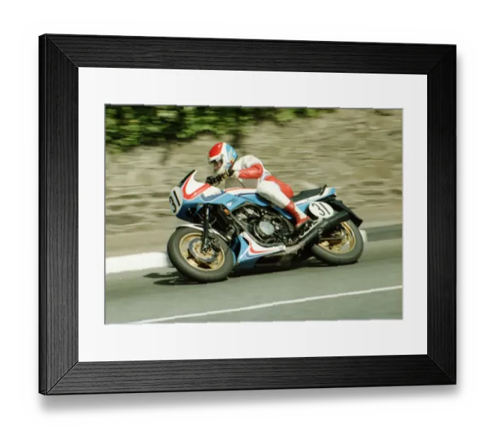 Framed Print : Malcolm Lucas (Honda) 1984 Formula One TT Framed Print : Malcolm Lucas (Honda) 1984 Formula One TT